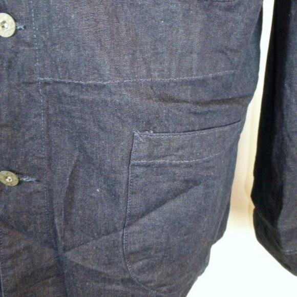 RALPH LAUREN DOUBLE RL RRL blue INDIGO Denim JAPAN Pollack barn coat XL NWT - Picture 4 of 8